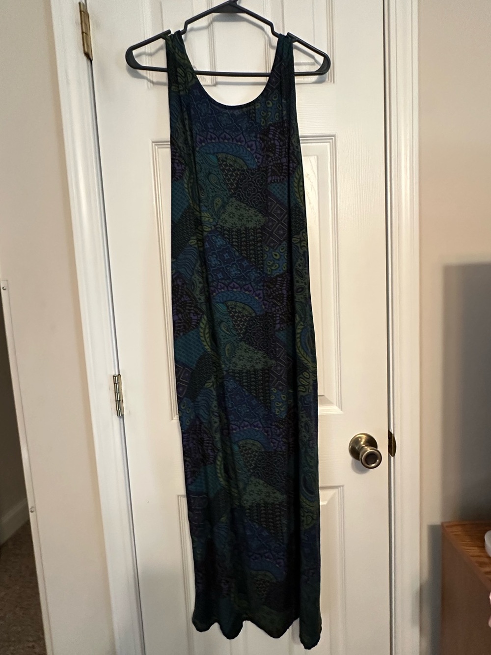 Style Studio cotton Maxi Dress, tie back size Med